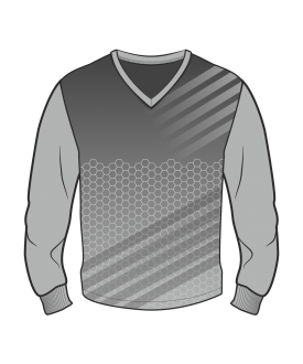 Футболка с длинным рукавом 207 втачной рукав расцветка3 серая